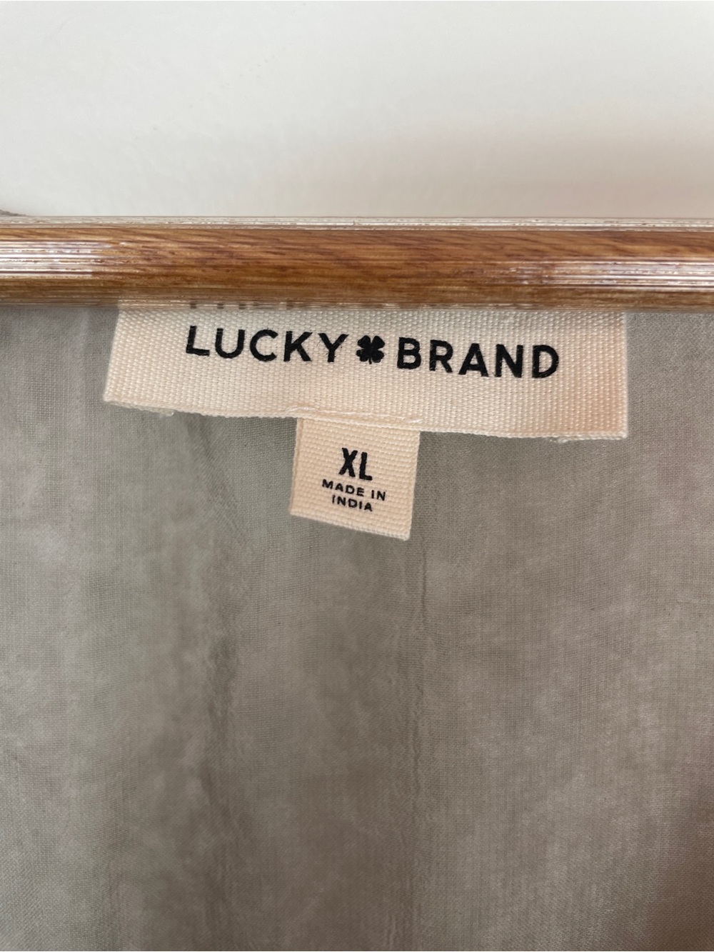 Lucky Brand Gray to Black Ombre Ruffle Tie-Front Camisole - Picture 5 of 8